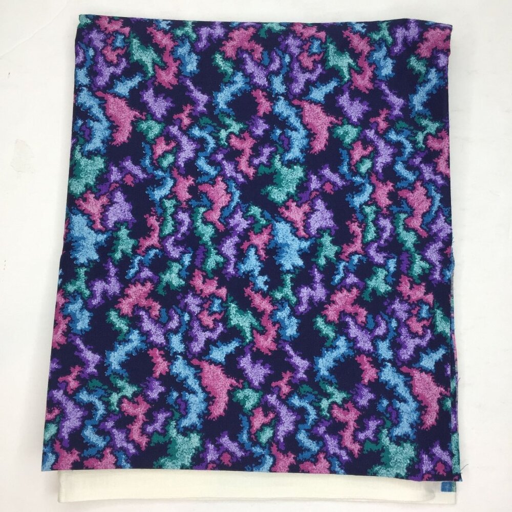 1 Yard Yd Fabric Country Quilting Material Jewel Tone Pink Purple Blue Black